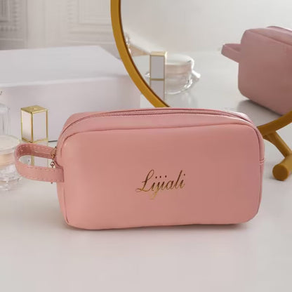 Elegant Soft Pu Leather Makeup Pouch