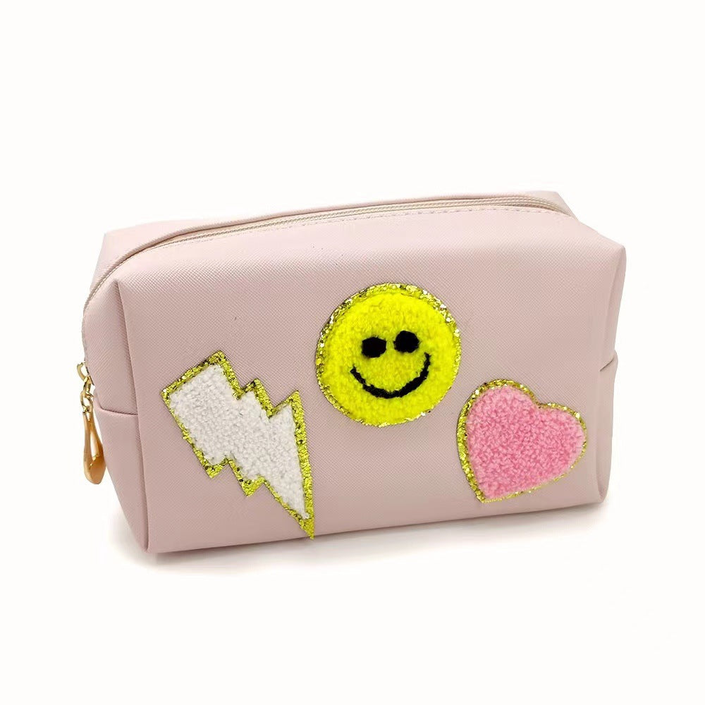 Large Capacity PU Leather Cosmetic Pouch