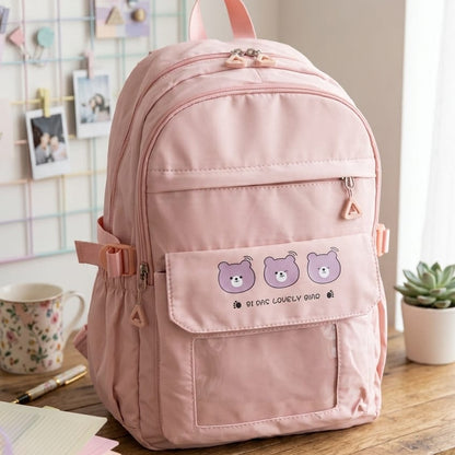 Triple Bear Pastel Kawaii Backpack