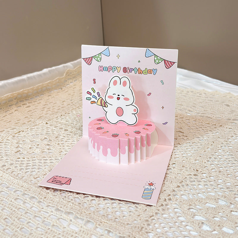3D Cartoon Birthday Greeting Cards