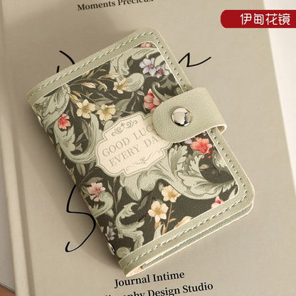 Floral Oil Painting Card Holder