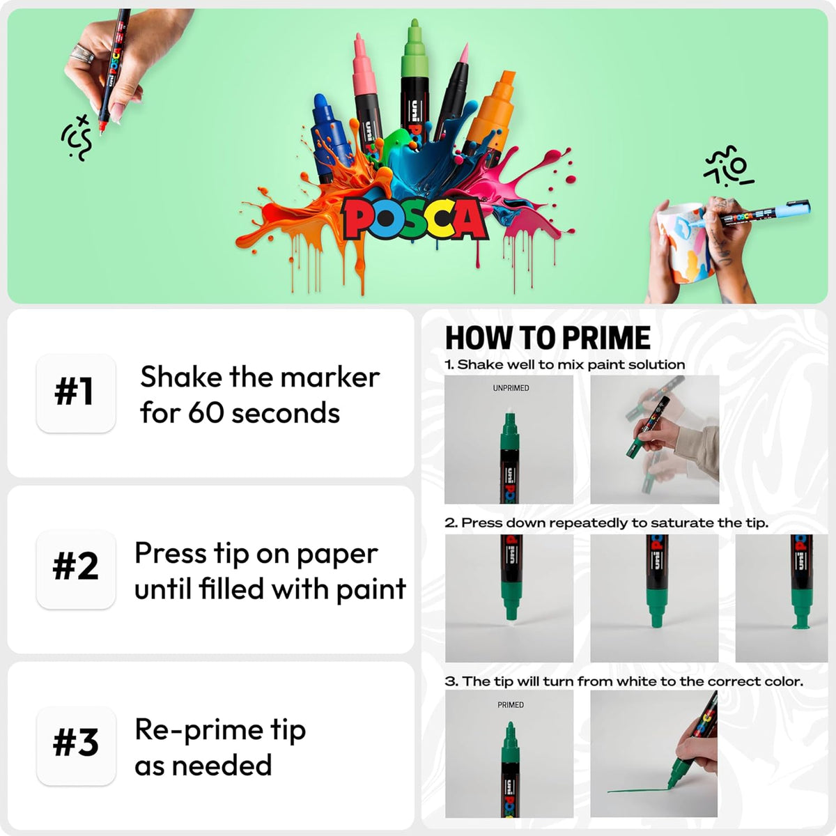POSCA Acrylic Paint Markers Set