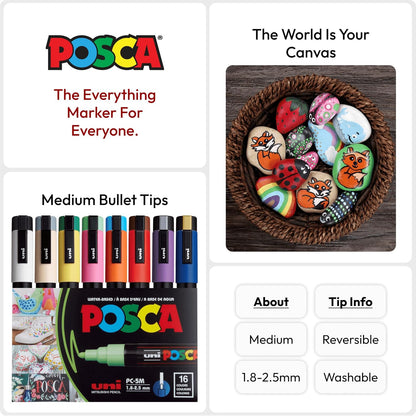POSCA Acrylic Paint Markers Set