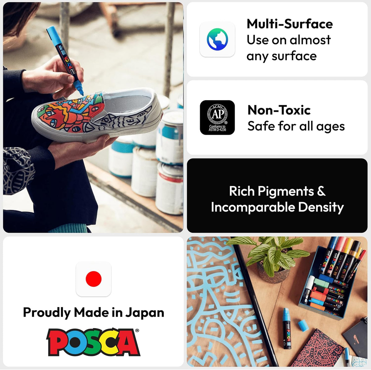 POSCA Acrylic Paint Markers Set
