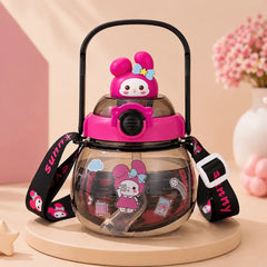 Sanrio Potbelly Cute Cartoon Water Bottle - Blackberry