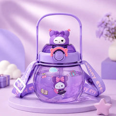 Sanrio Potbelly Cute Cartoon Water Bottle - Purple