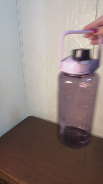 2Litter Large Plastic Bottle with Motivational Quotes