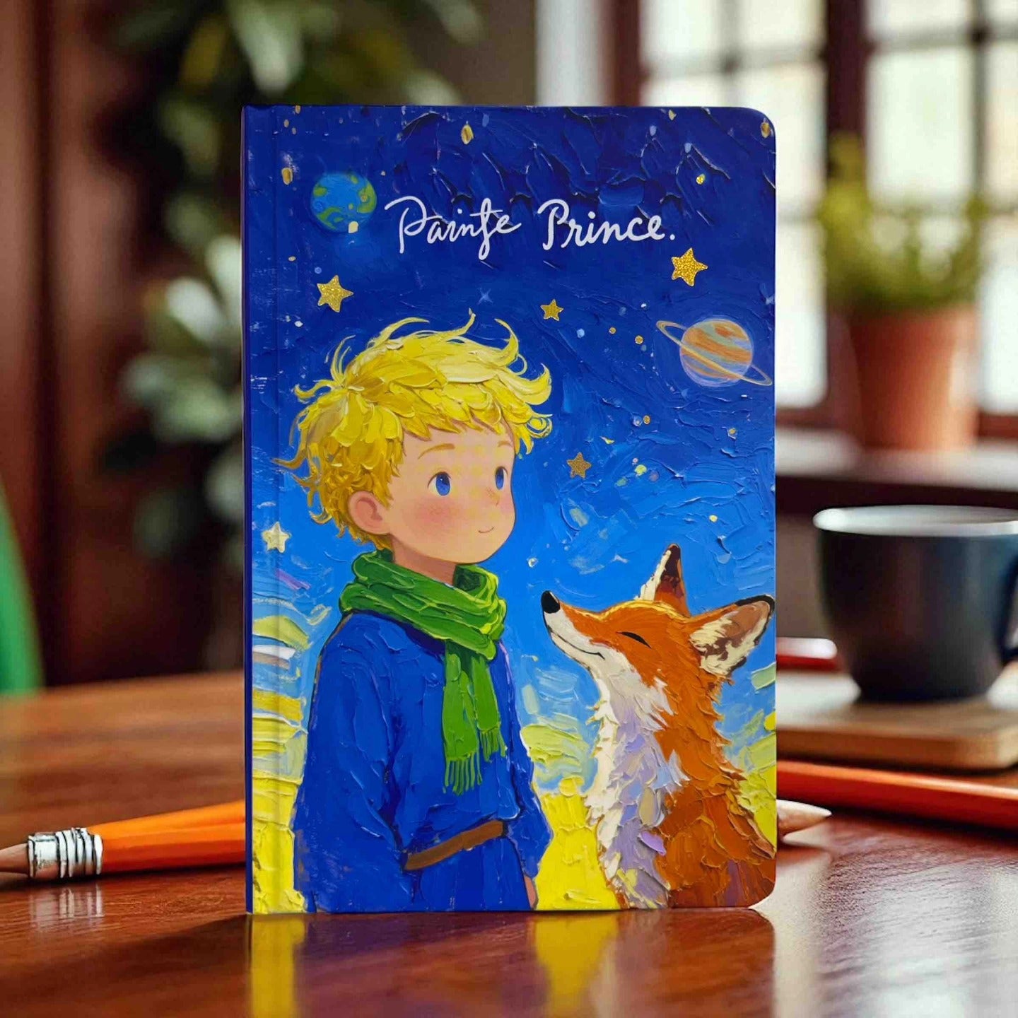 Little Prince n the Wolf Designed Pages Journal
