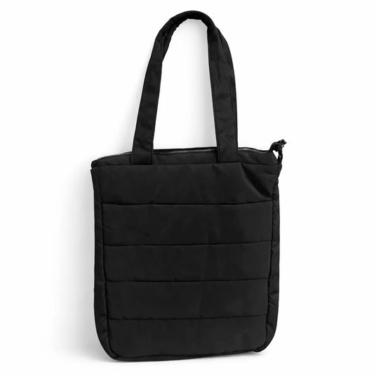 Large Vertical Padded Puffer Shoulder Bag
