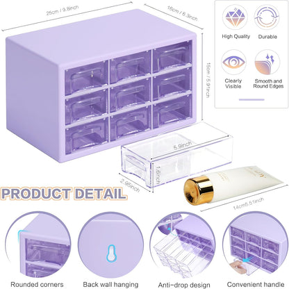 Transparent Storage Box Rack Drawer Set
