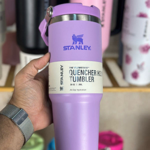 Ice Flow Handheld Tumbler With Flip Straw  - Purple