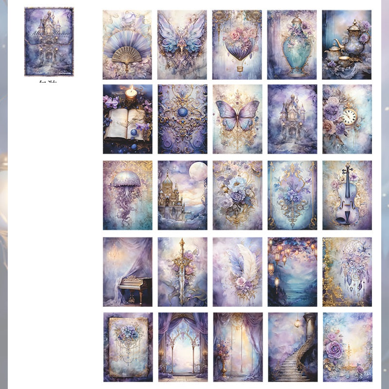 Alice's Fantasy Series Dream Background Journal Material Decorative Paper