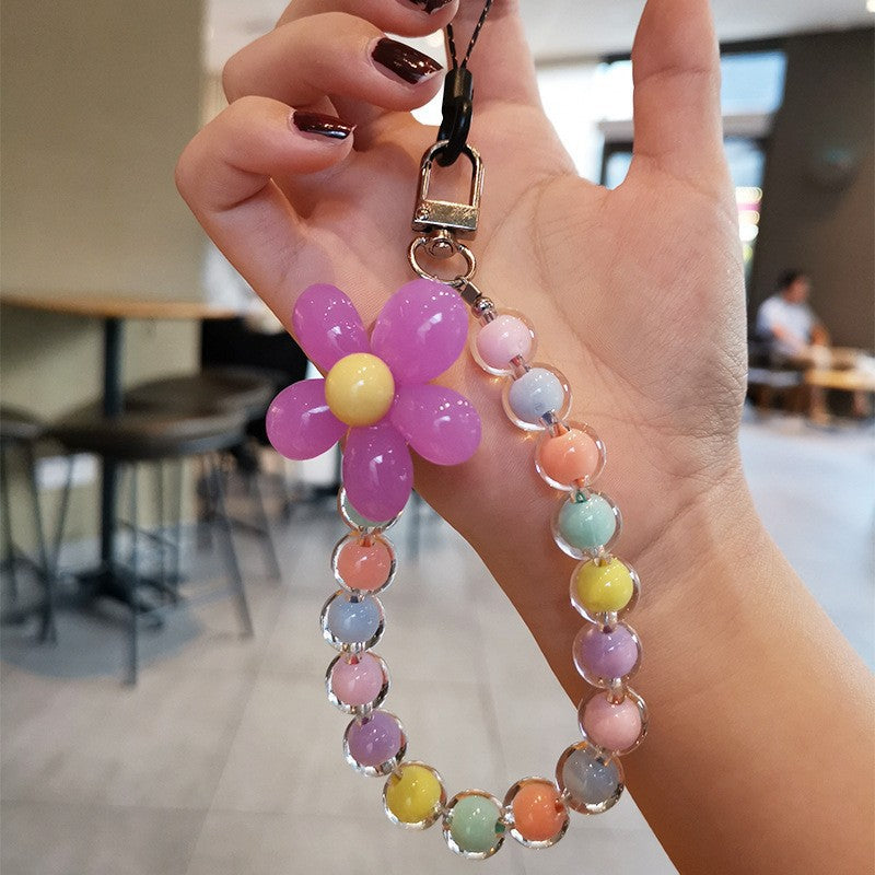 Colorful Macaron-Colored Bead Petal Charm