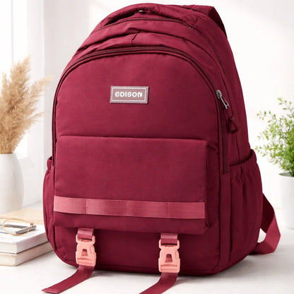 Large Capacity Solid Color Backpack