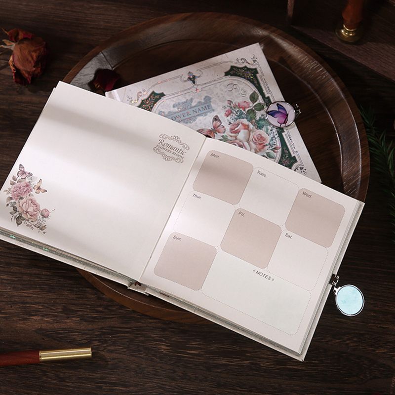 Rosses n Butterfly Square Designed Pages Planner Journal