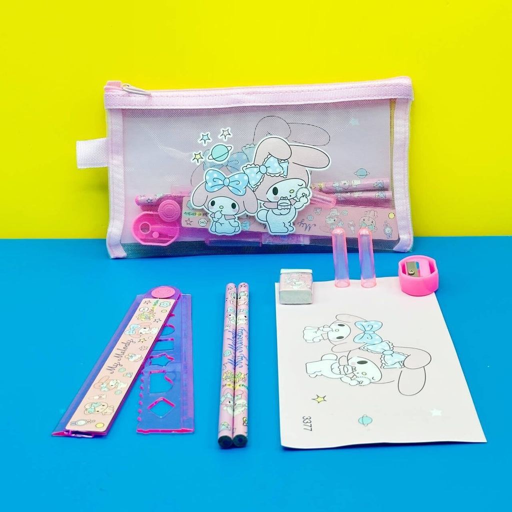 Kids Cartoon Sanrio School Stationery Set for Kids