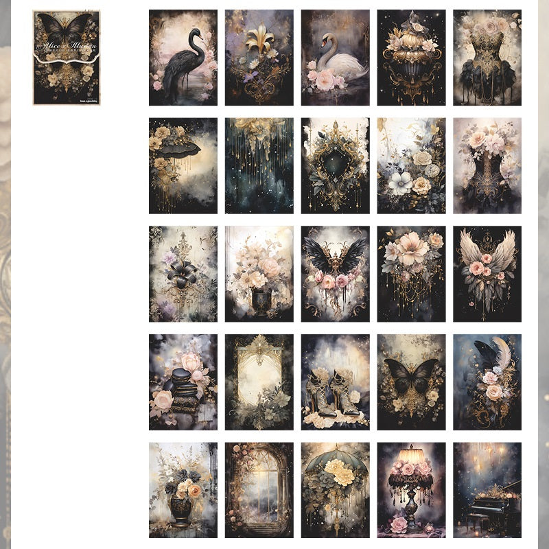 Alice's Fantasy Series Dream Background Journal Material Decorative Paper