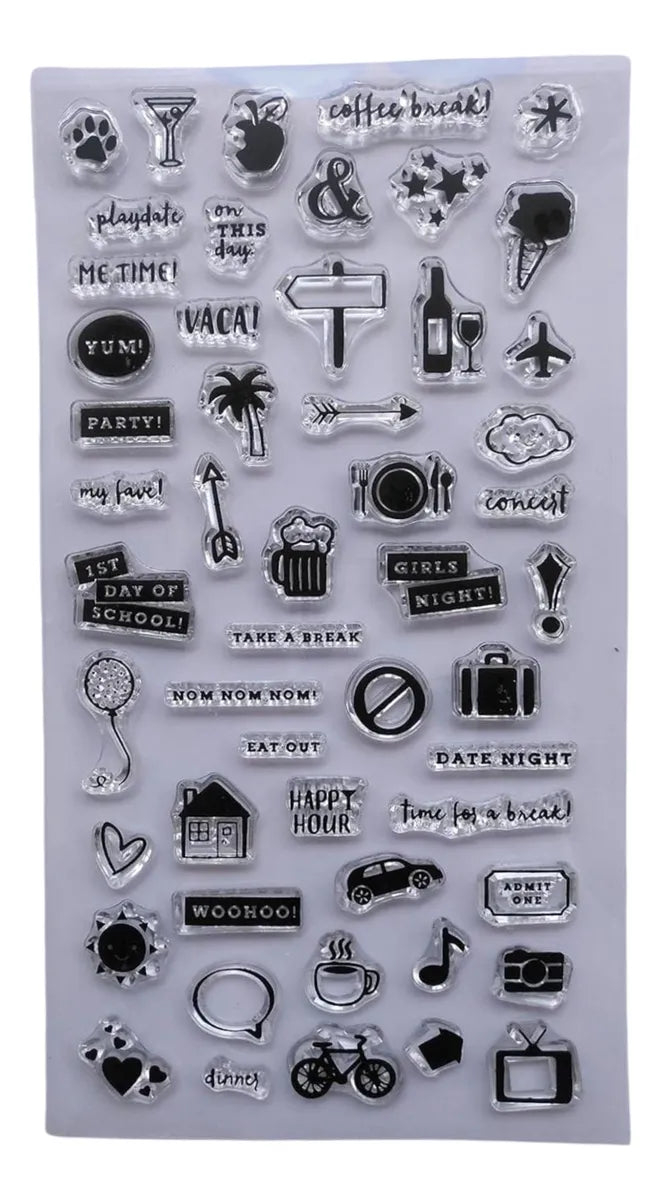 Transparent Silicon Stamp Sheets