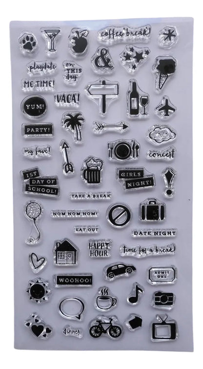 Transparent Silicon Stamp Sheets