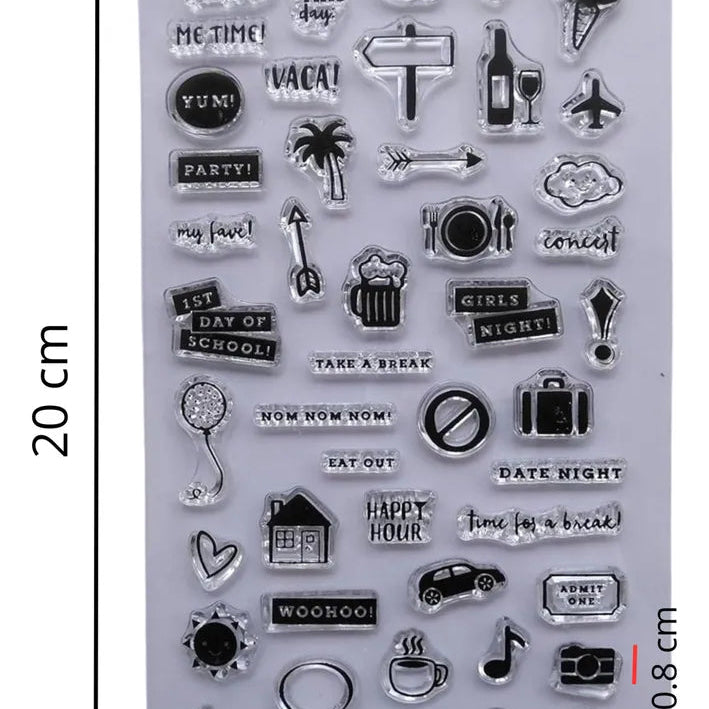 Transparent Silicon Stamp Sheets