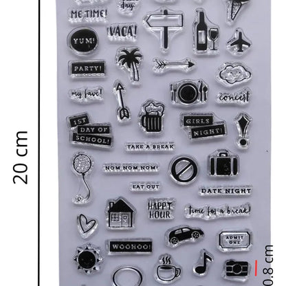 Transparent Silicon Stamp Sheets