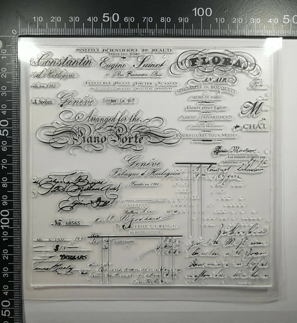 Transparent Silicon Stamp Sheets