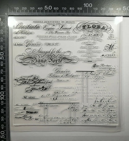 Transparent Silicon Stamp Sheets