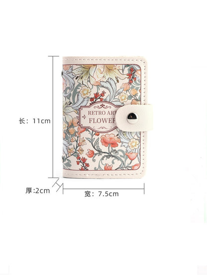 Floral Oil Painting Card Holder