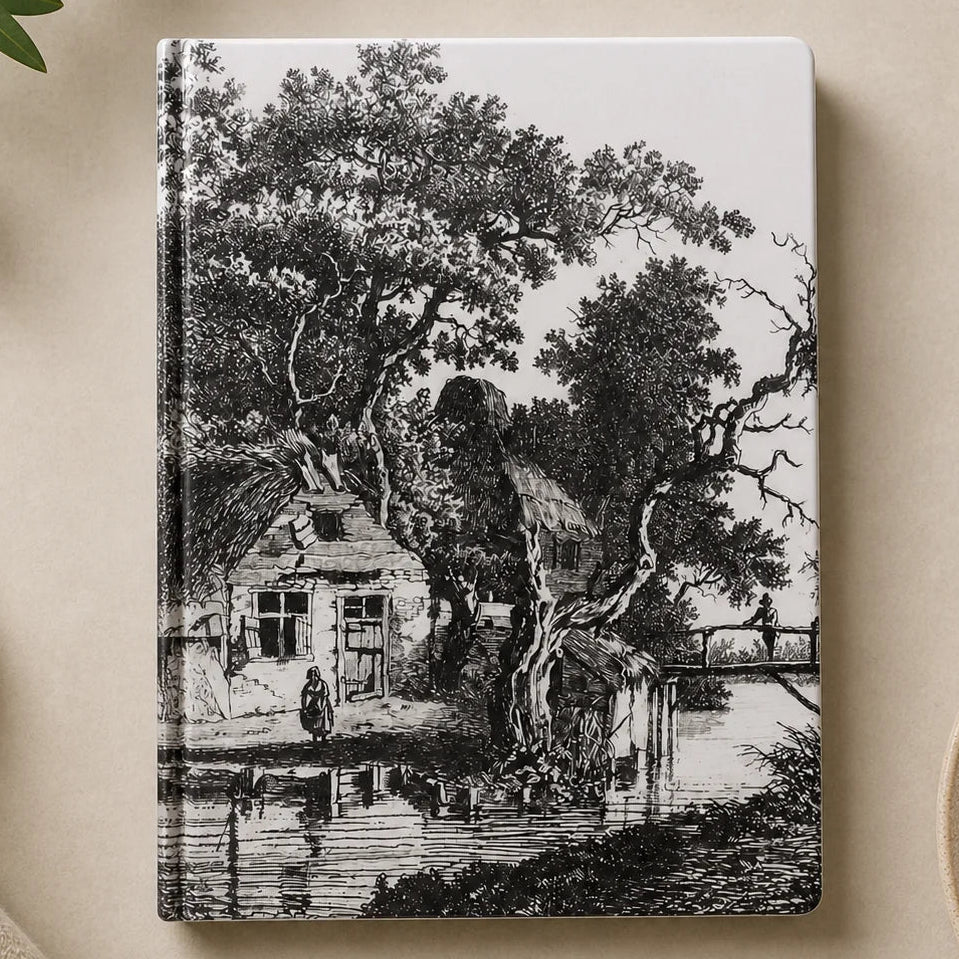Retro Cityscape Art Sketchbook Journal