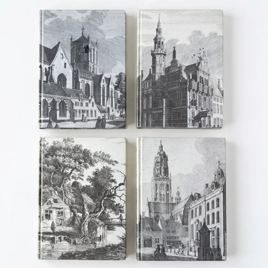 Retro Cityscape Art Sketchbook Journal
