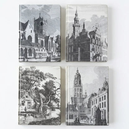 Retro Cityscape Art Sketchbook Journal