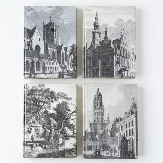 Retro Cityscape Art Sketchbook Journal