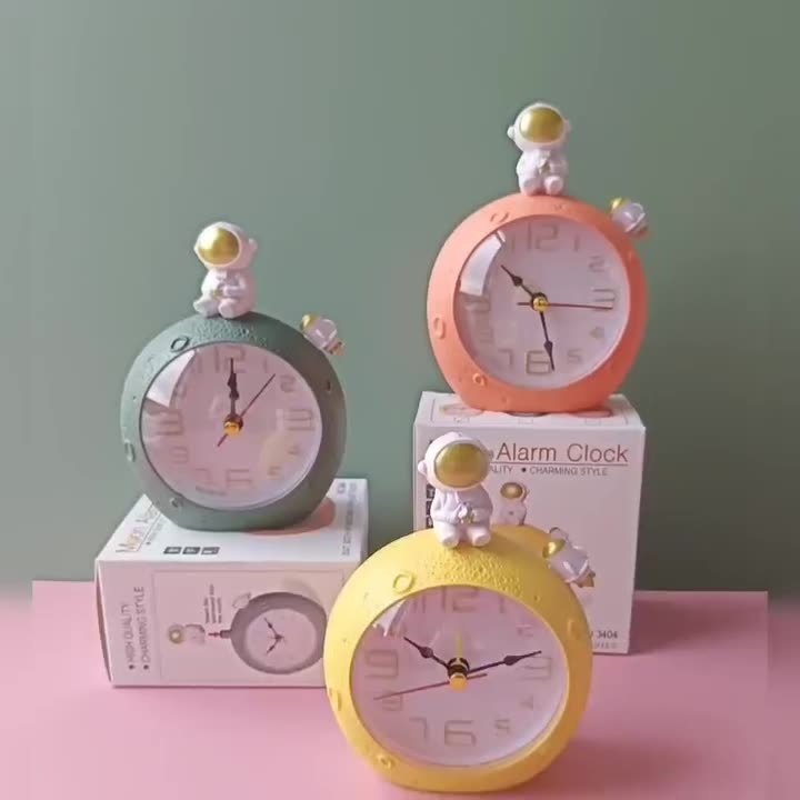 Astronaut Table Clock with Alarm