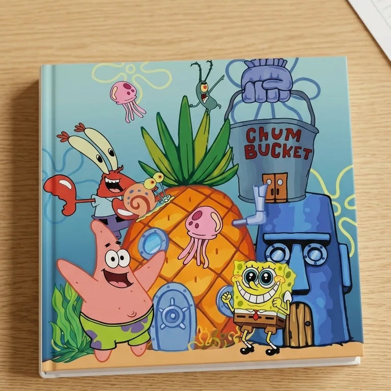 SpongeBob Inspired Grid Page Journal