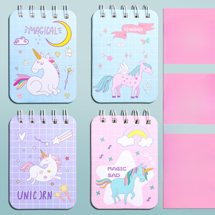 Cute Unicorn Portable Notepads