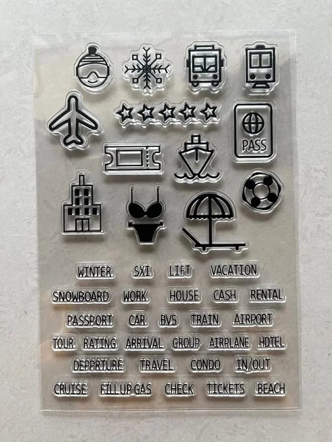 Transparent Silicon Stamp Sheets