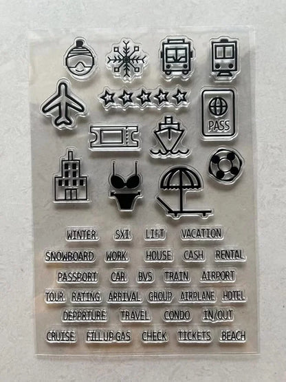 Transparent Silicon Stamp Sheets