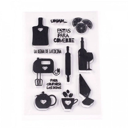 Transparent Silicon stylis Stamp Sheets