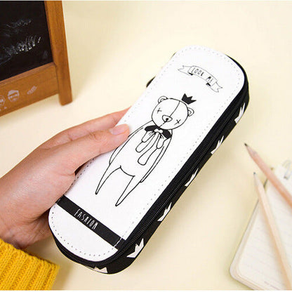 Canvas Creative Korean Boxed Pencil Case