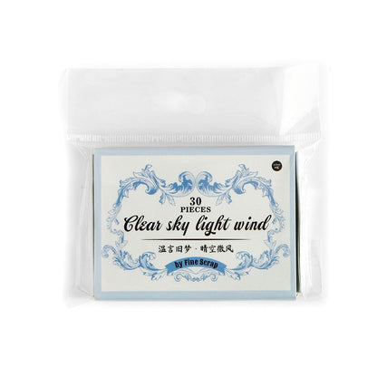 Warm Reminiscence Embossed Box Stickers