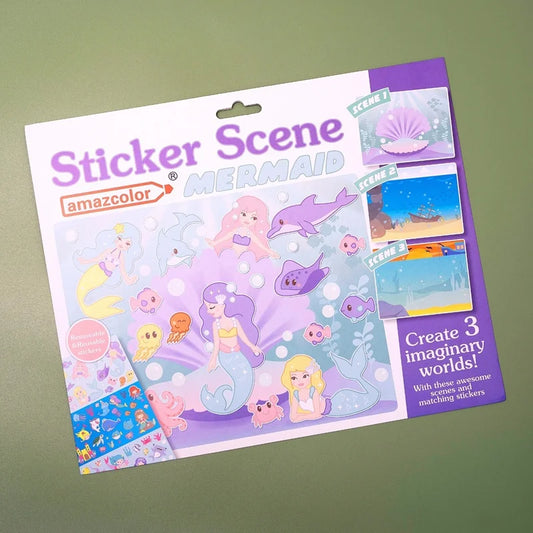 Reusable Stickers Book Set - Mermaid