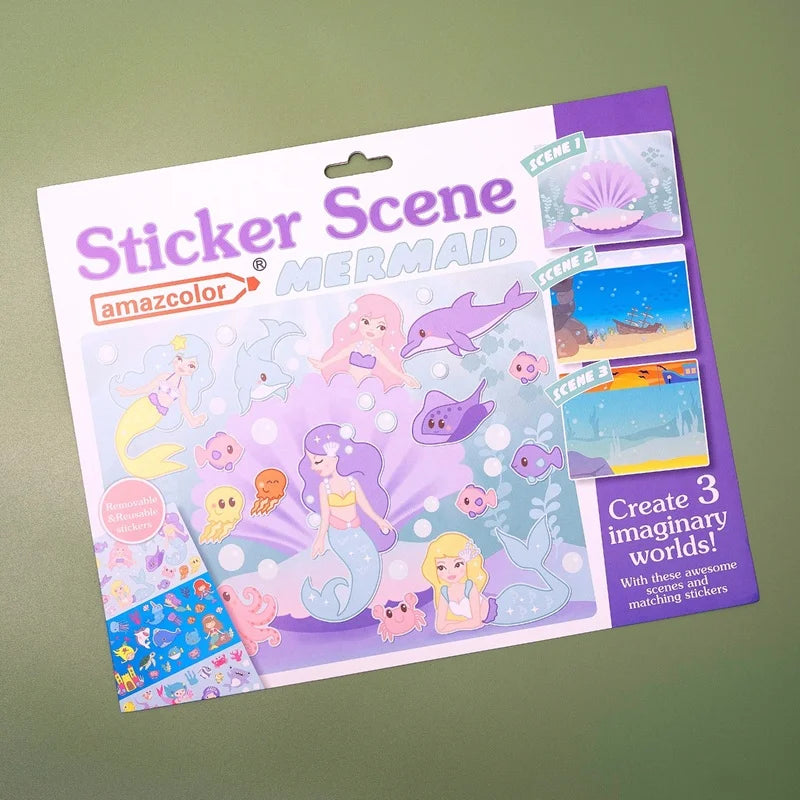 Reusable Stickers Book Set - Mermaid