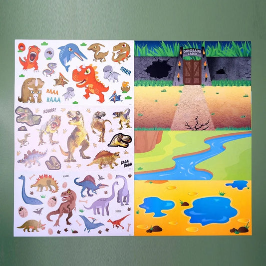 Reusable Stickers Book Set - Dinosaur