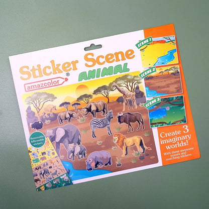 Reusable Stickers Book Set - Animal