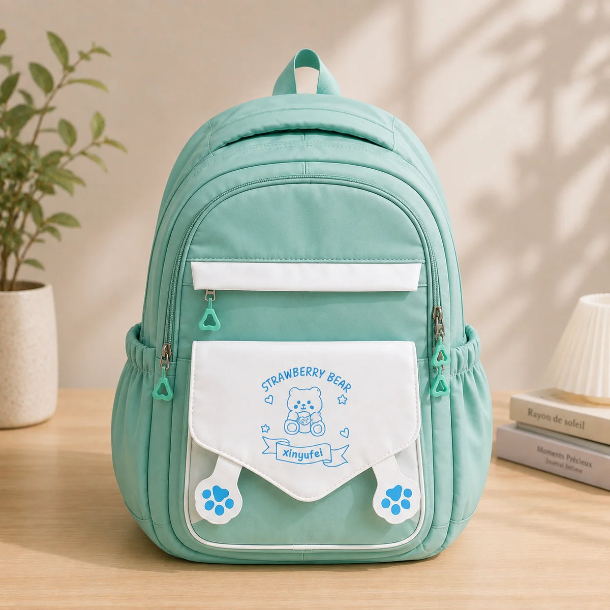Premium Strawberry Bear Series School Backpack