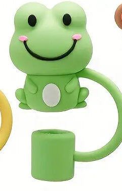 Cute Animal Shaped Silicon Straw Dust Cover