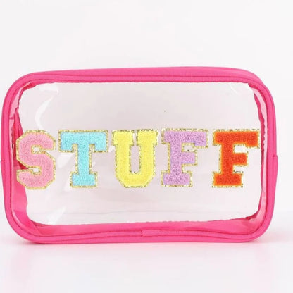 Embroidered Toiletry and Makeup Pouch