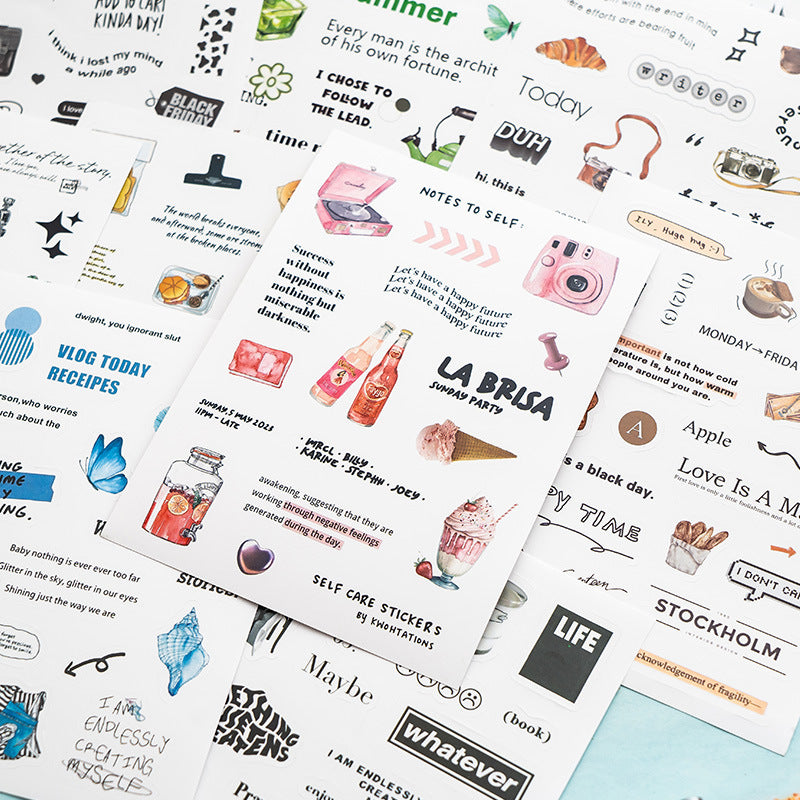 Life Style Slang Sticker Sheets