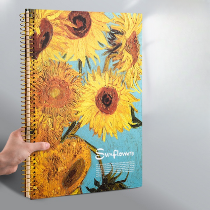 Vincent Van Gogh Coil Register Notebook - Sun Flower