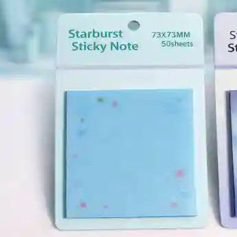 Pastel Starburst Sticky Notes